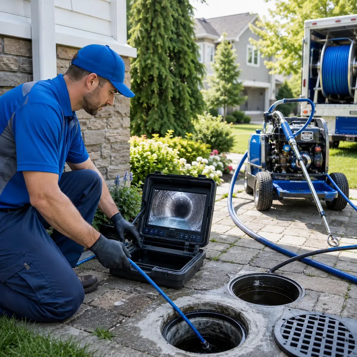 Outdoor drain cleaning professionals serving West Green, GA