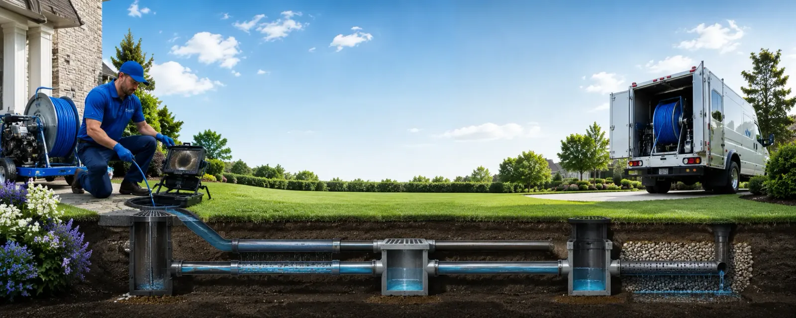 Outdoor drain cleaning information for West Green, GA